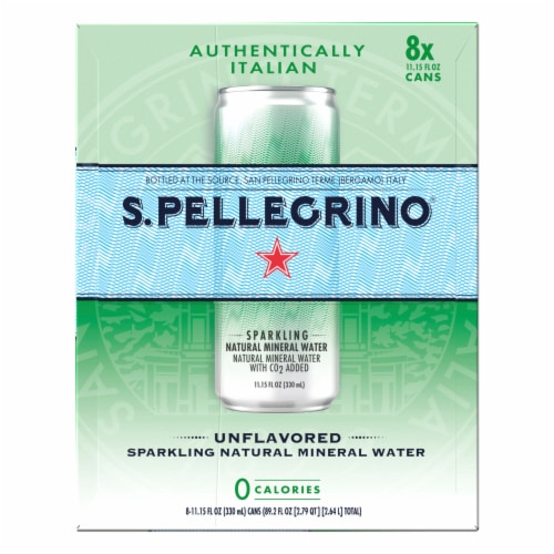 S. Pellegrino Original Sparkling Natural Mineral Water Perspective: left