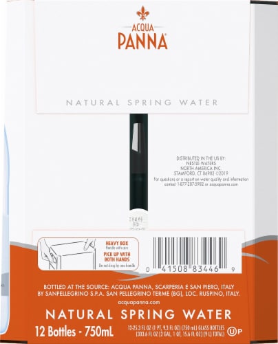 Acqua Panna Natural Spring Water Perspective: left