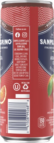 San Pellegrino® Aranciata Rossa Blood Orange Sparkling Water Perspective: left