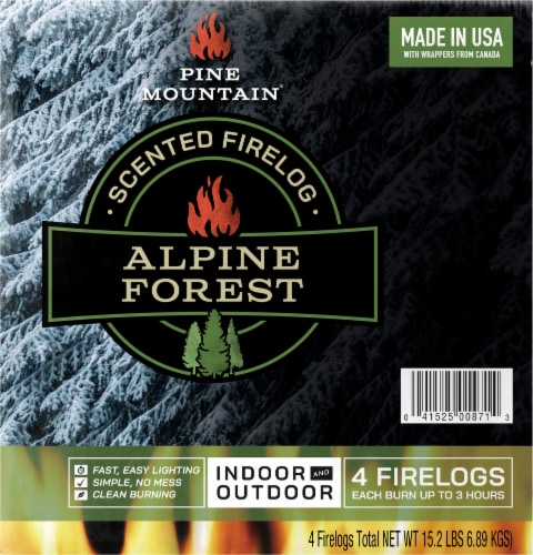 Pine Mountain® Alpine Forest Scented Firelogs Perspective: left
