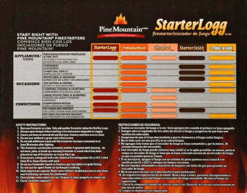 Pine Mountain StarterLogg Wood Firestarters Perspective: left