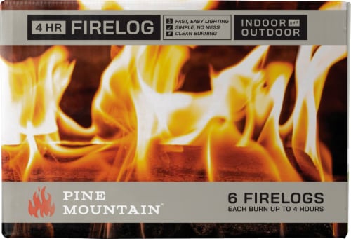 Pine Mountain 4-Hour Fire Logs 6 Pack Perspective: left