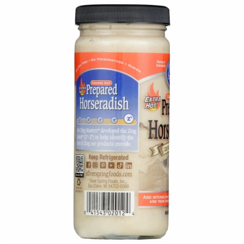 Silver Spring® Coarse Cut Extra Hot Prepared Horseradish Perspective: left