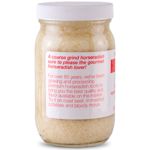 Silver Spring Fresh Ground Coarse Cut Horseradish Sauce Perspective: left