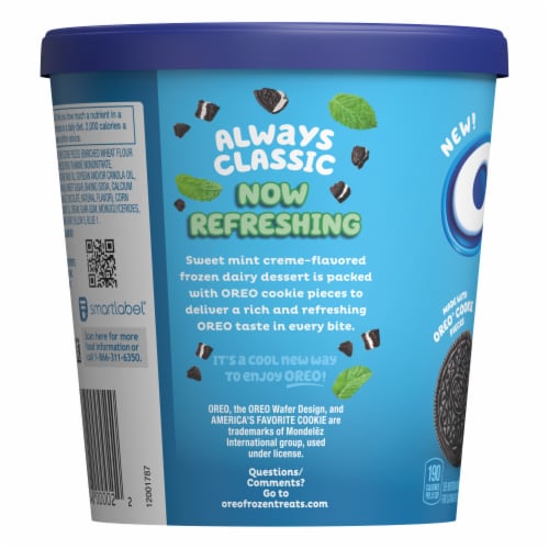 Oreo Mint Frozen Dairy Dessert Perspective: left