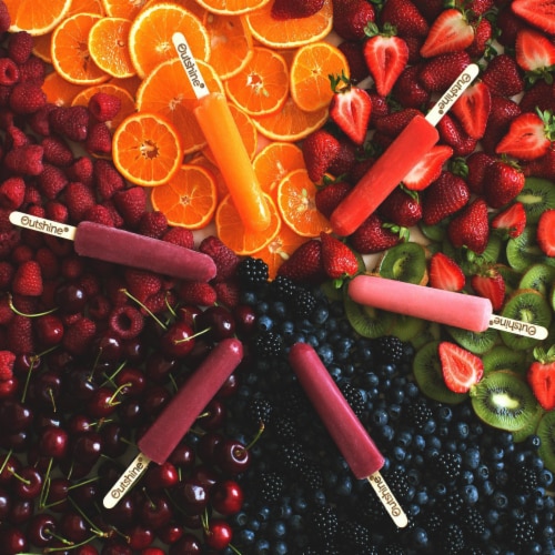 Outshine Pineapple, Watermelon, Mango Fruit Bars Perspective: left