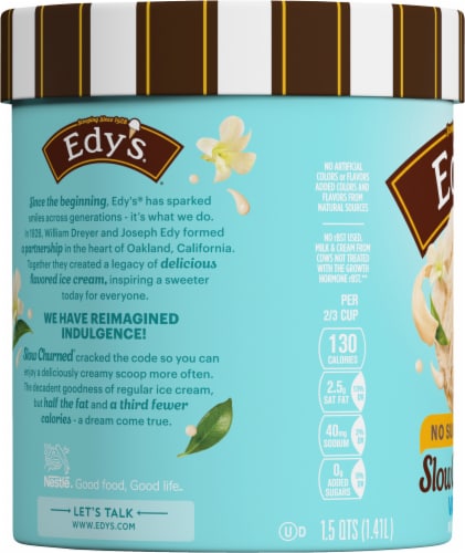 Dreyer's/Edy's™ Slow Churned Sugar Free Vanilla Light Ice Cream Tub Perspective: left