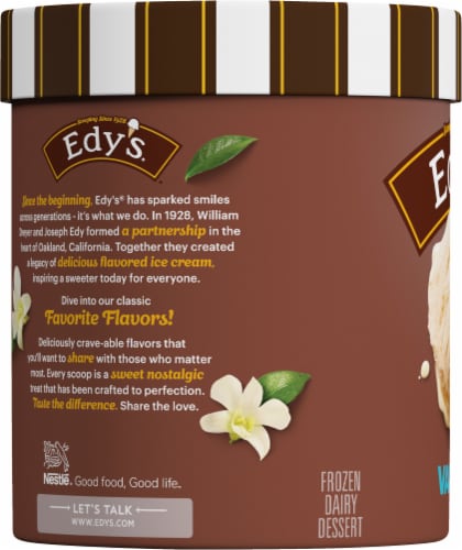 Edy's® Grand Vanilla Ice Cream Tub Perspective: left