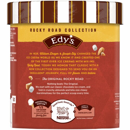 Dreyer's/Edy's™ Grand Original Rocky Road Ice Cream Tub Perspective: left