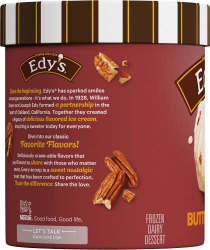 Dreyer's/Edy's® Butter Pecan Ice Cream Tub Perspective: left