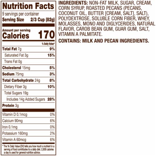Edy's® Slow Churned® Butter Pecan Light Ice Cream Perspective: left