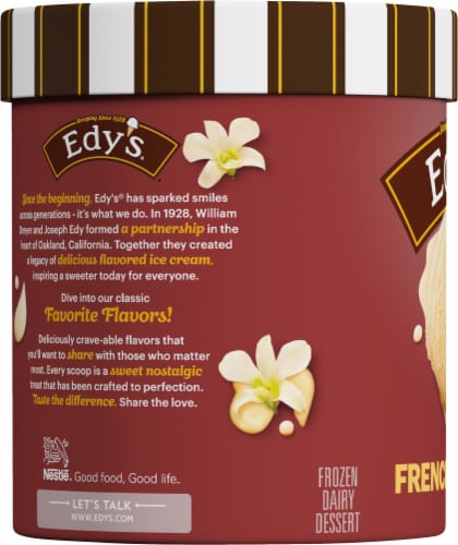 Dreyer's/Edy's® French Vanilla Ice Cream Tub Perspective: left