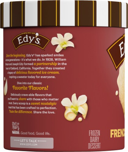 Dreyer's/Edy's® French Vanilla Ice Cream Tub Perspective: left