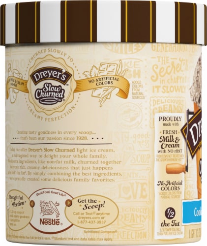 Dreyer's/Edy's™ Slow Churned Cookies & Cream Light Ice Cream Perspective: left