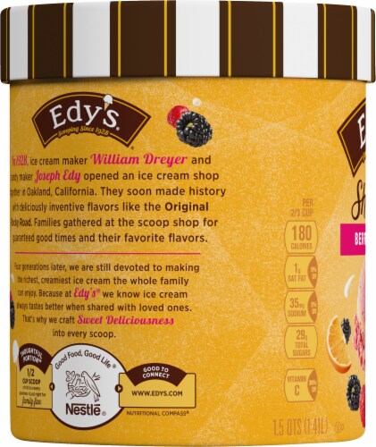 Dreyer's® Berry Rainbow Sherbet® Perspective: left