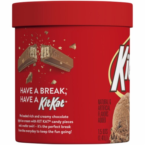 Kit Kat® Light Ice Cream Tub Perspective: left