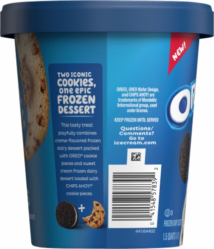 Oreo® & Chips Ahoy Ice Cream Tub Perspective: left