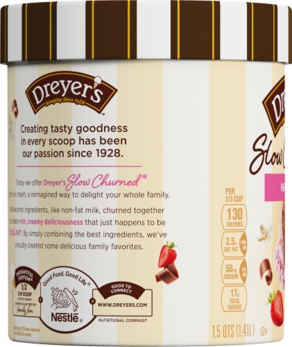Dreyer's/Edy's™ Slow Churned Neapolitan Light Ice Cream Tub Perspective: left