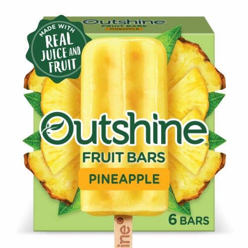 Outshine® Pineapple Fruit Bars Perspective: left