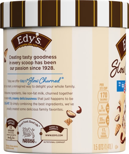 Edy's® Slow Churned® Drumstick Light Ice Cream Tub Perspective: left
