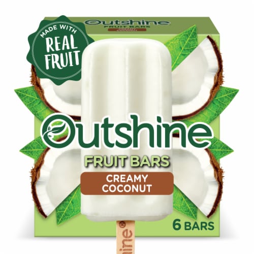 Outshine Creamy Coconut Fruit Bars Perspective: left