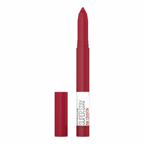 Maybelline Super Stay Ink Crayon Lipstick Matte Longwear 125 Check Yourself Perspective: left