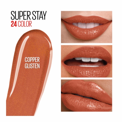Maybelline Super Stay 24 2-Step Liquid Lipstick 910 Copper Glisten Perspective: left