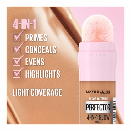 Maybelline Instant Age Rewind Instant Perfector 4-In-1 Glow Foundation 1.5 Light/Medium Perspective: left