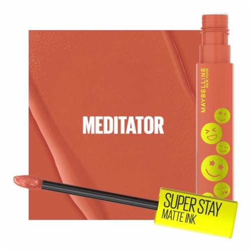 Maybelline Super Stay Matte Ink Liquid Lipcolor Moodmakers Meditator Perspective: left