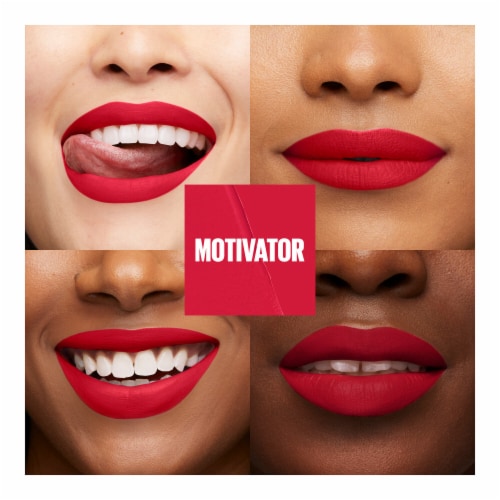 Maybelline Super Stay Matte Ink Liquid Lipcolor Moodmakers Motivator Perspective: left