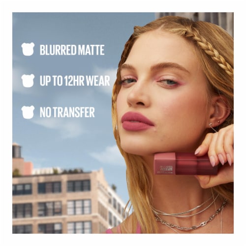 Maybelline Super Stay Teddy Tint Lipstick 50 Wild at Heart Perspective: left