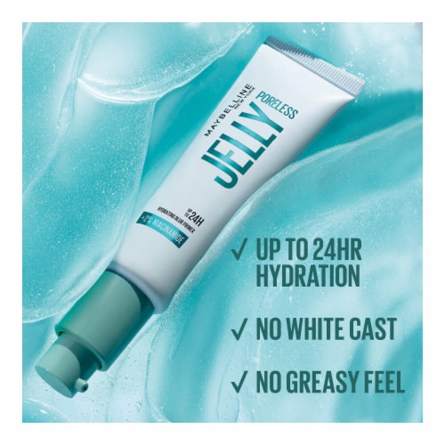 Maybelline Poreless Jelly Hydrating Blur Primer with Niacinamide Perspective: left