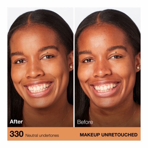 Maybelline Fit Me Dewy + Smooth Liquid Foundation 330 Toffee Perspective: left