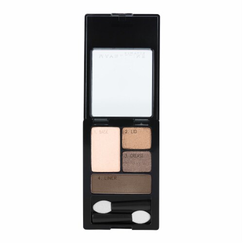 Maybelline Expert Wear Eyeshadow Quads 10Q Mocha Motion Perspective: left