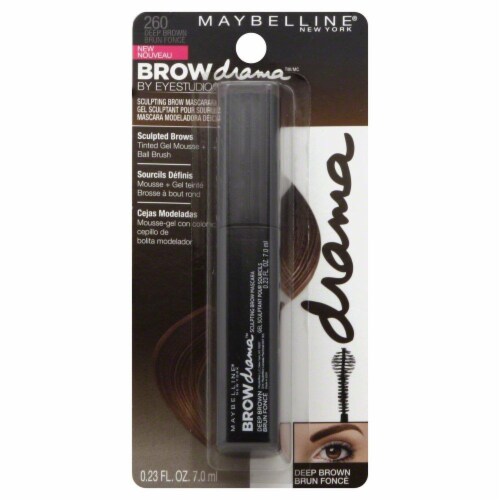 Maybelline Brow Drama Deep Brown Sculpting Eyebrow Gel Mascara Perspective: left