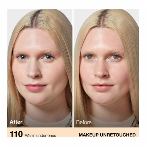 Maybelline Fit Me Matte + Poreless Liquid Foundation 110 Porcelain Perspective: left