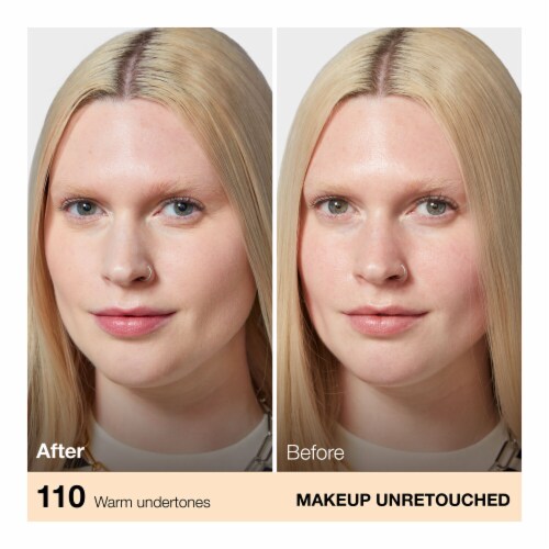 Maybelline Fit Me Matte + Poreless Liquid Foundation 110 Porcelain Perspective: left