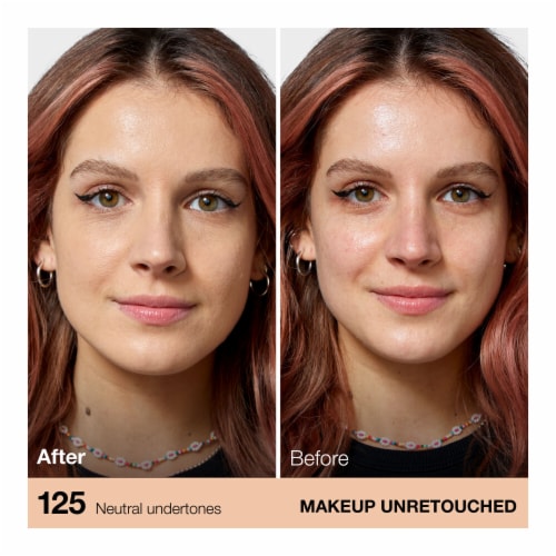 Maybelline Fit Me Matte + Poreless Liquid Foundation 125 Nude Beige Perspective: left