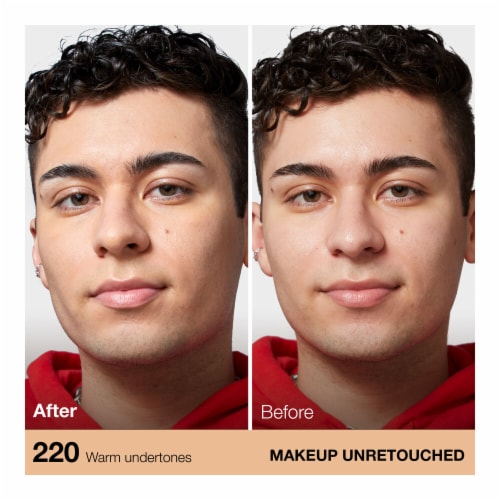 Maybelline Fit Me Matte + Poreless Liquid Foundation 220 Natural Beige Perspective: left