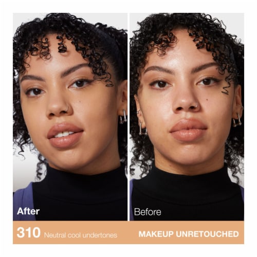 Maybelline Fit Me Matte + Poreless Liquid Foundation 310 Sun Beige Perspective: left