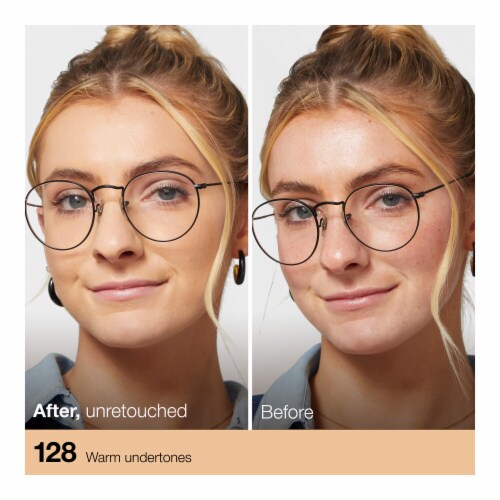 Maybelline Fit Me Matte + Poreless Liquid Foundation 128 Warm Nude Perspective: left