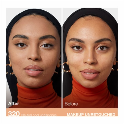 Maybelline Fit Me Matte + Poreless Liquid Foundation 320 Natural Tan Perspective: left