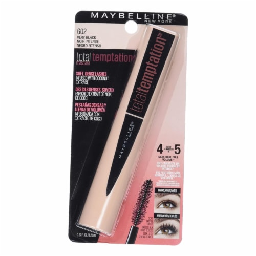 Maybelline Total Temptation Mascara Washable 602 Very Black Perspective: left
