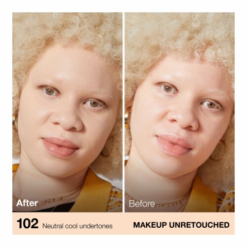 Maybelline Fit Me Matte + Poreless Liquid Foundation 102 Fair Porcelain Perspective: left