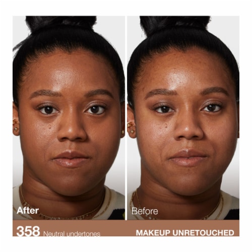 Maybelline Fit Me Matte + Poreless Liquid Foundation 358 Latte Perspective: left