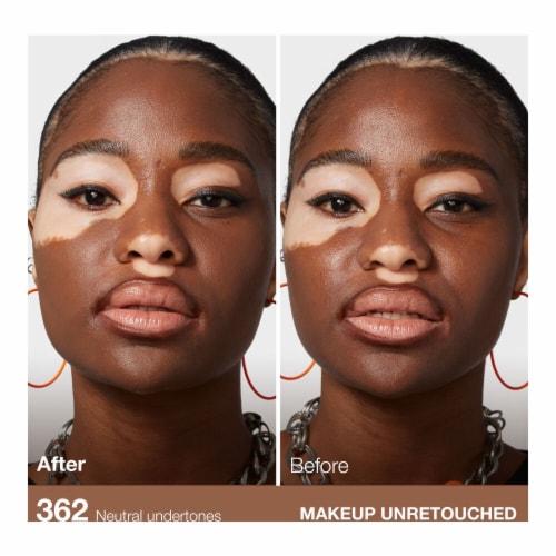 Maybelline Fit Me Matte + Poreless Liquid Foundation 362 Truffle Perspective: left