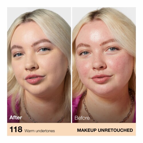 Maybelline Fit Me Matte + Poreless Liquid Foundation 118 Light Beige Perspective: left