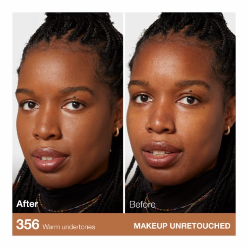 Maybelline Fit Me Matte + Poreless Liquid Foundation 356 Warm Coconut Perspective: left