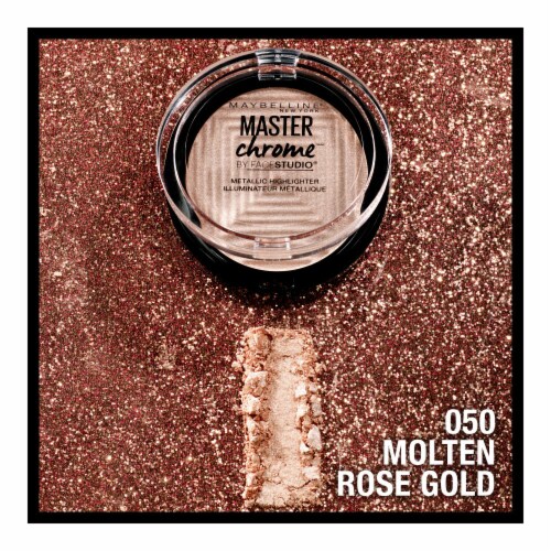 Maybelline Facestudio Master Chrome Metallic Highlighter 050 Molten Rose Gold Perspective: left