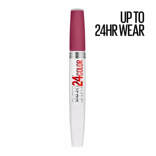 Maybelline Super Stay 24 2-Step Liquid Lipstick Relentless Ruby Perspective: left
